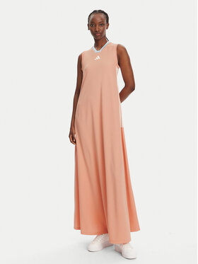 adidas adidas Kasdieninė suknelė Tiro Cut 3-Stripes Soft Mesh JC8201 Oranžinė Regular Fit