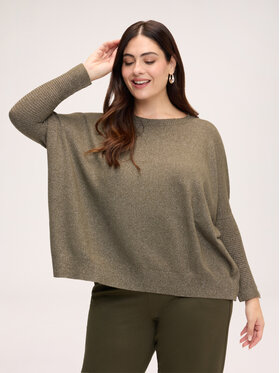 Fiorella Rubino Fiorella Rubino Sweter M384E002441N035 Zielony Regular Fit