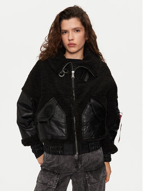 Alpha Industries Alpha Industries Куртка бомбер 148001 Чорний Relaxed Fit