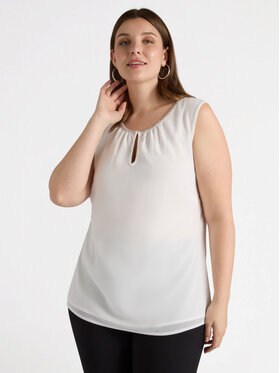 Fiorella Rubino Fiorella Rubino T-Shirt G395L008162N011 Biały Regular Fit