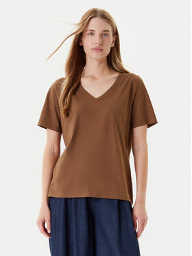 United Colors Of Benetton United Colors Of Benetton T-krekls 3BVXD400H Brūns Relaxed Fit