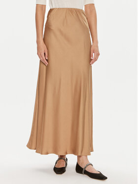 ViCOLO ViCOLO Maxi sukně TB0342 Hnědá Regular Fit
