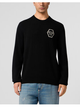 PHILIPP PLEIN PHILIPP PLEIN Svetr 29047 Černá Regular Fit