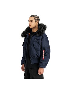 Alpha Industries Alpha Industries Kurtka zimowa AI.113145 Granatowy Regular Fit