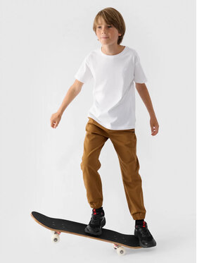 4F 4F T-shirt 4FJWMM00TTSHM2330-10S Bianco Standard Fit