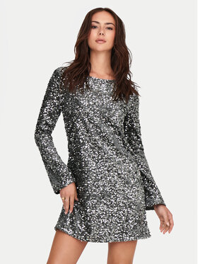 JDY JDY Koktel haljina Sara 15337656 Srebrna Regular Fit
