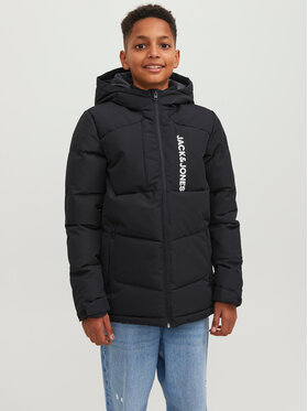 Jack&Jones Junior Jack&Jones Junior Kurtka puchowa 12239956 Czarny Regular Fit
