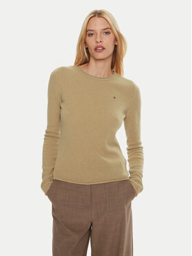 Tommy Hilfiger Tommy Hilfiger Svetr WW0WW44161 Khaki Regular Fit