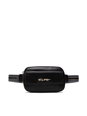 Tommy Hilfiger Tommy Hilfiger Sac banane Iconic Tommy Bumbag Signature AW0AW11101 Noir