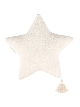 Cotton&Sweets Cotton&Sweets Poduszka Futrzana poduszka Boho gwiazdka Wanilia Beżowy