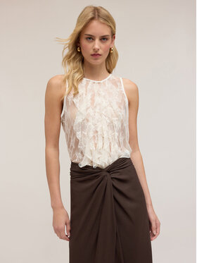 Motivi Motivi Top D771Q000500N021 Bianco Regular Fit