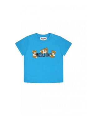 LOVE MOSCHINO LOVE MOSCHINO T-Shirt mum04a_laa03_41047 Turkusowy Regular Fit