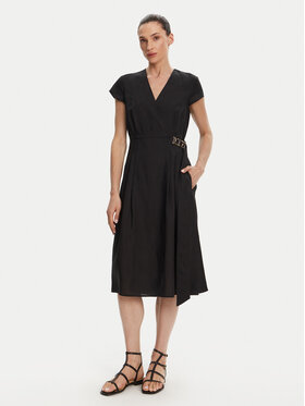 TWINSET TWINSET Φόρεμα καλοκαιρινό 251TT2072 Μαύρο Loose Fit