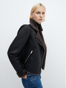 Mango Mango Kožich Cadi 57075952 Černá Regular Fit