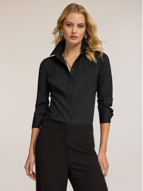 Motivi Motivi Camicia 5326Q800737N033 Nero Regular Fit