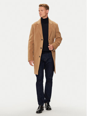 Tommy Hilfiger Tommy Hilfiger Вовняне пальто MW0MW36611 Бежевий Regular Fit