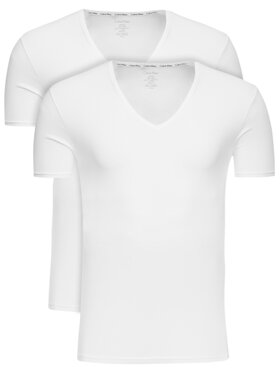 Calvin Klein Underwear Calvin Klein Underwear 2-dílná sada T-shirts 000NB1089A Bílá Slim Fit