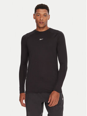 Reebok Reebok Φανελάκι τεχνικό Ls Muscle Tee RK25176CCM Μαύρο Regular Fit