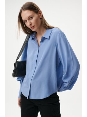 MARI PRETI MARI PRETI Bluzka ISABELLE Niebieski Oversize