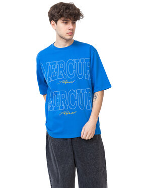 Mercur Mercur T-Shirt Box Niebieski Comfortable Fit
