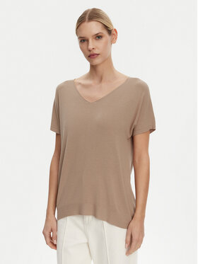 Kontatto Kontatto Blusa 3M0514C Marrone Regular Fit