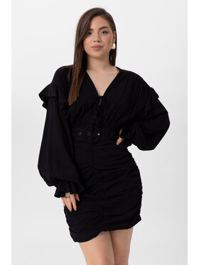 LAURELLA LAURELLA Každodenní šaty 4UL028 Černá Regular Fit
