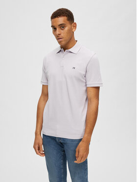 Selected Homme Selected Homme Polo 16087839 Fioletowy Regular Fit