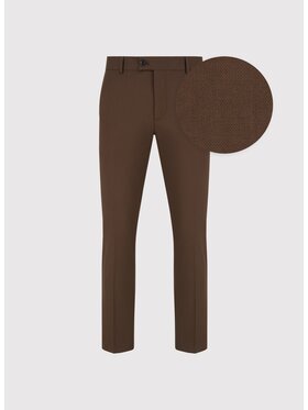 Pako Lorente Pako Lorente Spodnie garniturowe P25SF-6G-028 Brązowy Slim Fit