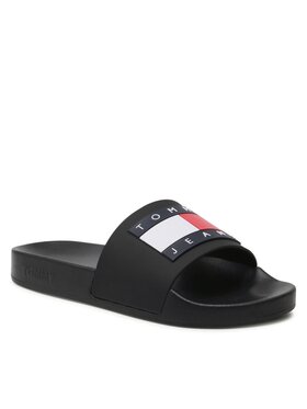 Tommy Jeans Tommy Jeans Nazouváky Flag Pool Sld Ess EN0EN02115 Černá