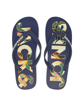 Jack&Jones Jack&Jones Flip-flops Jfwlogo Palm Print Flip Flop Ln 12230642 Sötétkék