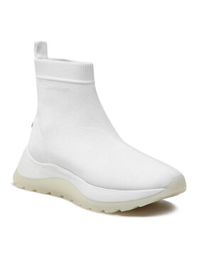 Calvin Klein Calvin Klein Sneakers 2 Piece Sole Sock Boot-Knit HW0HW01338 Bianco