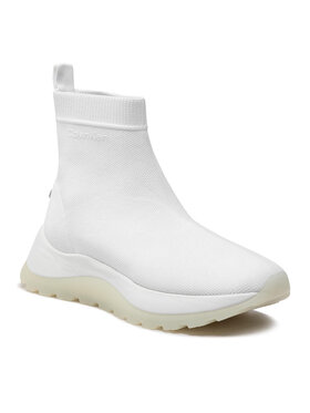 Calvin Klein Calvin Klein Sneakers 2 Piece Sole Sock Boot-Knit HW0HW01338 Weiß
