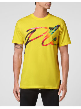 PHILIPP PLEIN PHILIPP PLEIN T-Shirt 6121 Żółty Regular Fit