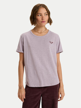Roxy Roxy T-Shirt Oceanwave Regular Emby ERJZT06030 Fioletowy Regular Fit