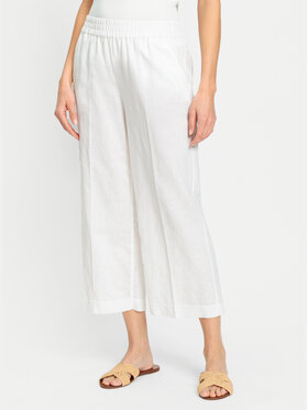 Olsen Olsen Culottes nohavice 14002175 Biela Relaxed Fit