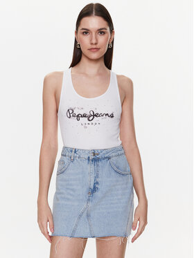 Pepe Jeans Pepe Jeans Top Ozella PL505474 Biela Regular Fit