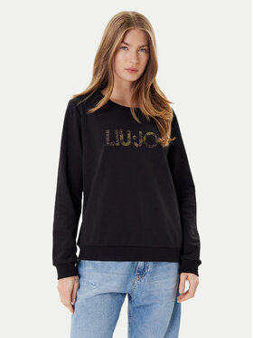 Liu Jo Sport Liu Jo Sport Μπλούζα Ecs Felpa Chiusa TF5196 FS090 Μαύρο Regular Fit