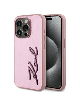 KARL LAGERFELD KARL LAGERFELD Etui na telefon iPhone 15 Pro Max Różowy