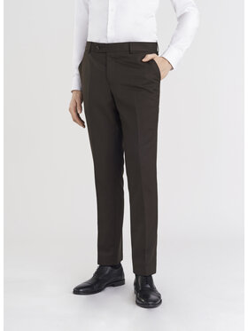 Pako Lorente Pako Lorente Spodnie garniturowe P24SF-6G-021 Brązowy Slim Fit