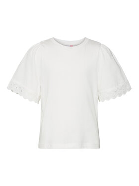 Vero Moda Girl Vero Moda Girl T-Shirt 10279810 Biały Regular Fit