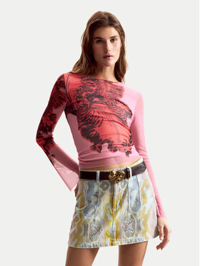 Desigual Desigual Bluzka Orchid Lacroix 26SWTK50 Różowy Slim Fit