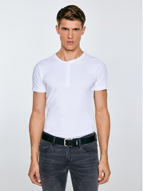 BIG STAR BIG STAR T-Shirt BASICAG Biały Slim Fit