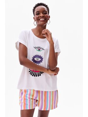 blue shadow blue shadow Bluzka Looky Écru Regular Fit