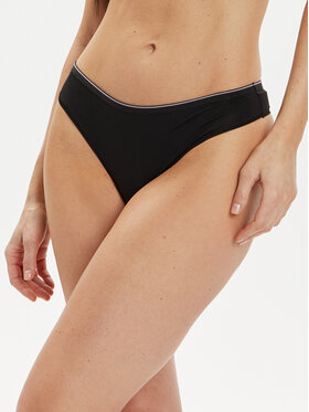 Tommy Hilfiger Tommy Hilfiger Kalhotky string UW0UW04186 Černá