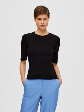 Selected Femme Selected Femme Majica Mala 16088431 Crna Slim Fit