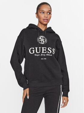 Guess Guess Mikina V3BQ03 K9Z21 Černá Regular Fit