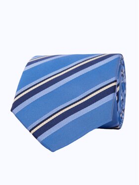 ELSNER ELSNER Kravata JEDWAB ŻAKARD A0025 Modrá