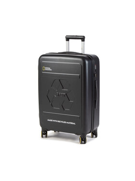 National Geographic National Geographic Średnia Twarda Walizka Medium Trolley N205HA.60.06 Czarny