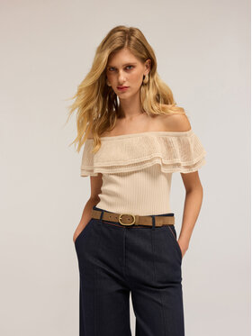 Motivi Motivi Maglione M380W003464N002 Crema Skin Fit