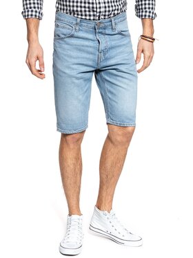 Lee Lee Szorty jeansowe 5 POCKET SHORT Niebieski Regular Fit